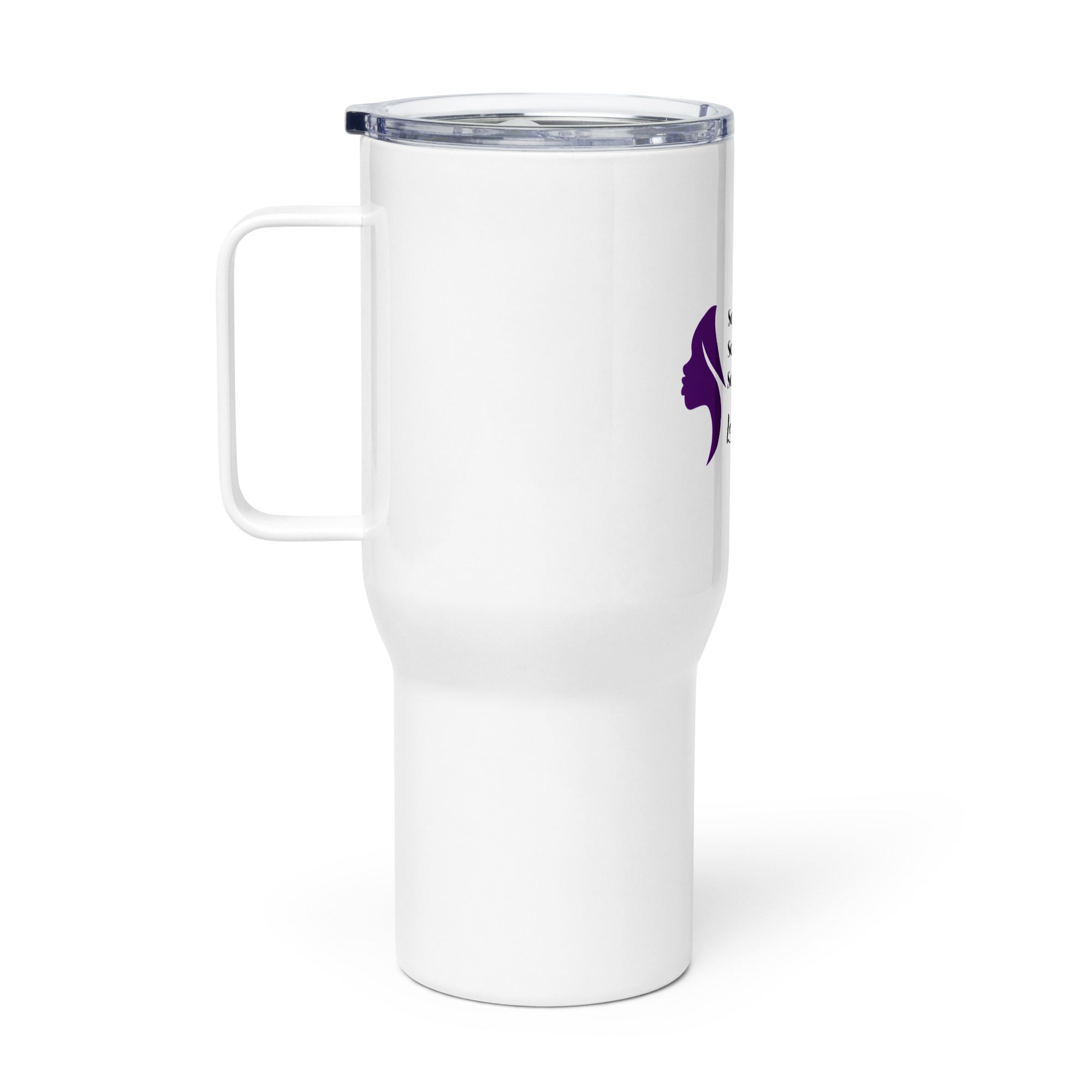 Travel mug with a handle - Freedom Worship